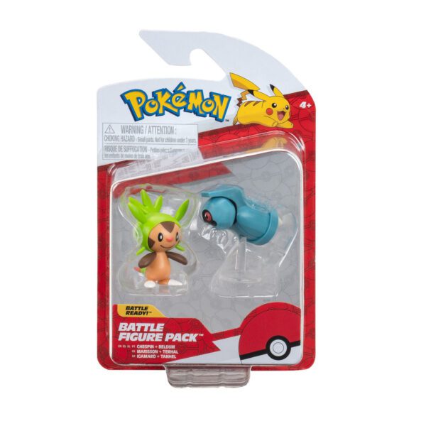 Pokemon Battle Figure Pack Chespin + Beldum