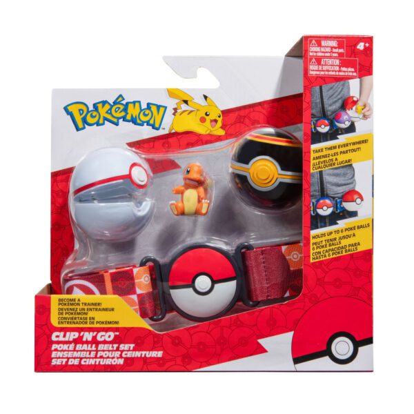 Pokemon Clip n Go Belt Set Charmander + Premier & Luxury Ball