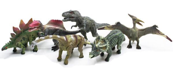 Dinosaurier leksaksfigurer 6 st. 14 cm