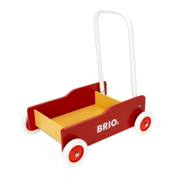 Lära gå vagn (röd) Brio