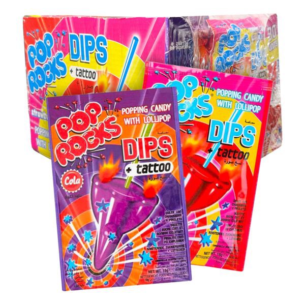 Pop Rocks Jordgubb/Cola med Tatuering Storpack - 30-pack