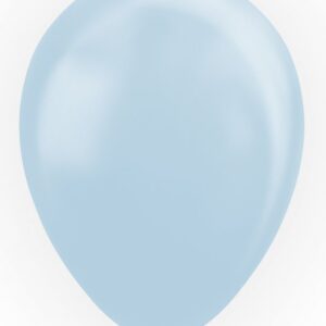 Ballonger pärlemor ljusblå 10-pack