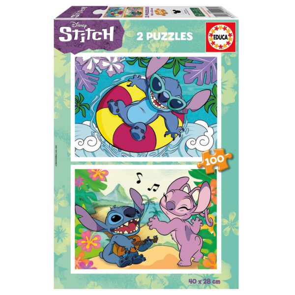 Educa Disney Stitch Pussel 2x100 bitar