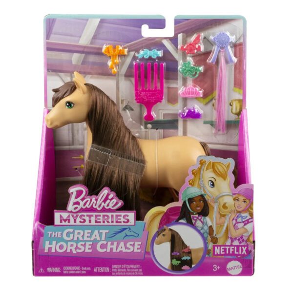 Barbie Great Horse Chase Ponny med tillbehör Brun