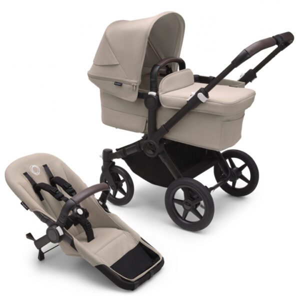 Bugaboo Donkey 5 Mono Komplett Black/Desert Taupe-Desert Taupe