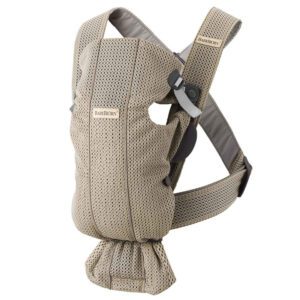 BabyBjörn Bärsele Mini 3D Mesh Grey Beige