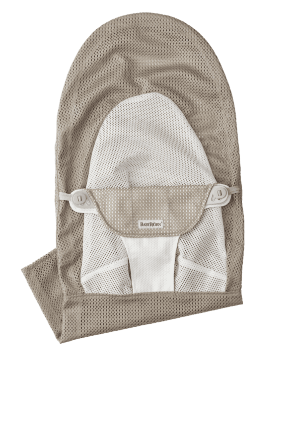 BabyBjörn - Extra Tygsits till Babysitter Balance Soft - Gråbeige/Vit / Mesh