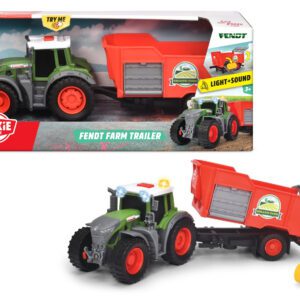 Dickie Toys Fendt Traktor med trailer