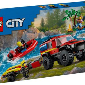 LEGO City 4x4 Brandbil med räddningsbåt 60412