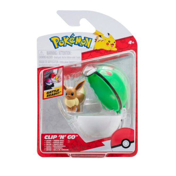 Pokemon Clip n Go Eevee + Friend Ball