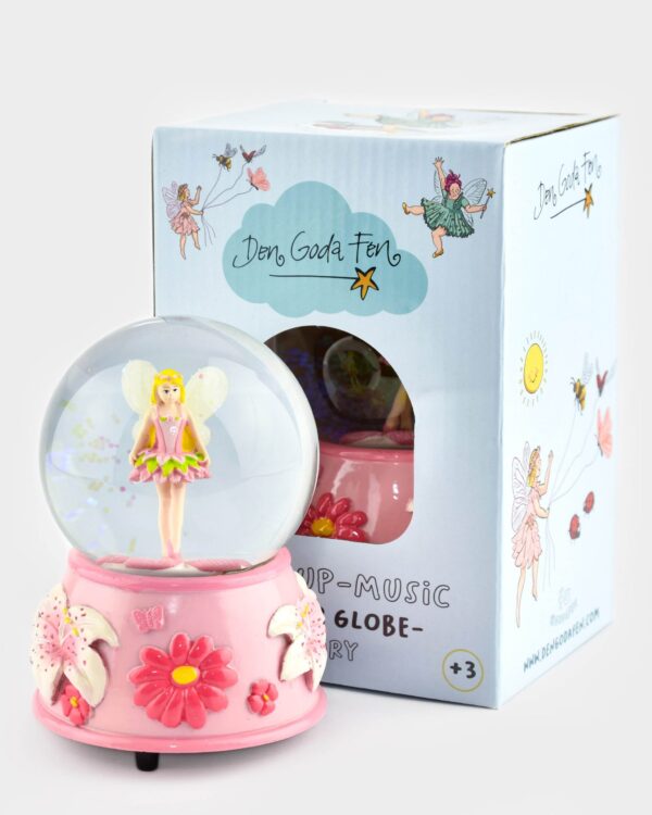 Snöglob Glitter Globe Fairy w Music