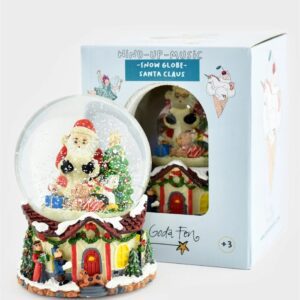 Snöglob Glitter Globe Santa w Music