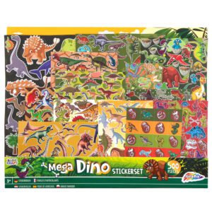 Stort Klistermärksset Dinosaurier 500-pack