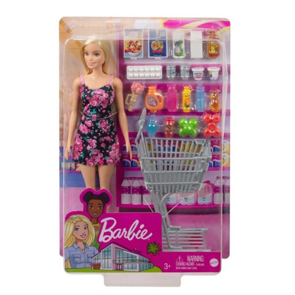 Barbie Shopping Docka med tillbehör