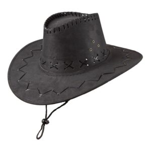 Cowboyhatt Fuskläder Svart - One size