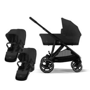 Cybex Gazelle S Syskonvagn Moon Black