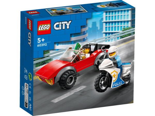 LEGO City Biljakt med polismotorcykel 60392