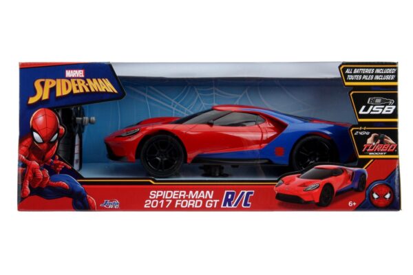 Marvel Spiderman Radiostyrd 2017 Ford GT 1:16