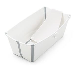 Stokke Flexi Bath PAKET Badbalja + badstöd White