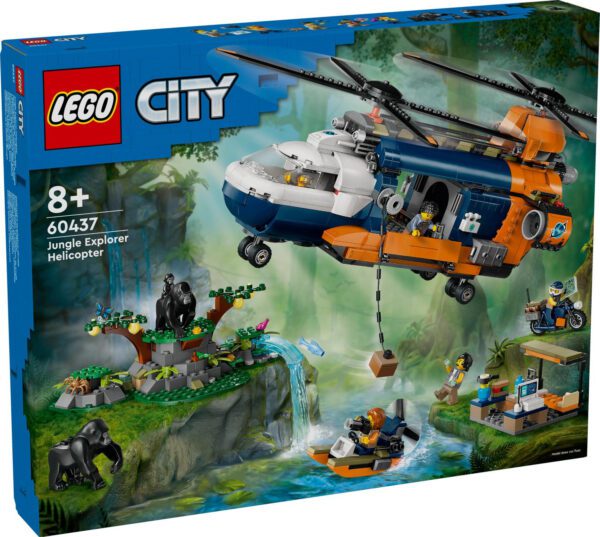 LEGO City Djungelhelikopter och basläger 60437