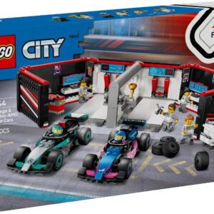 LEGO City F1 garage & Mercedes-AMG & Alpine bilar 60444