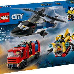 LEGO City Helikopter, brandbil och ubåt 60462