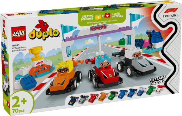 LEGO DUPLO F1 Team racerbilar och förare 10445