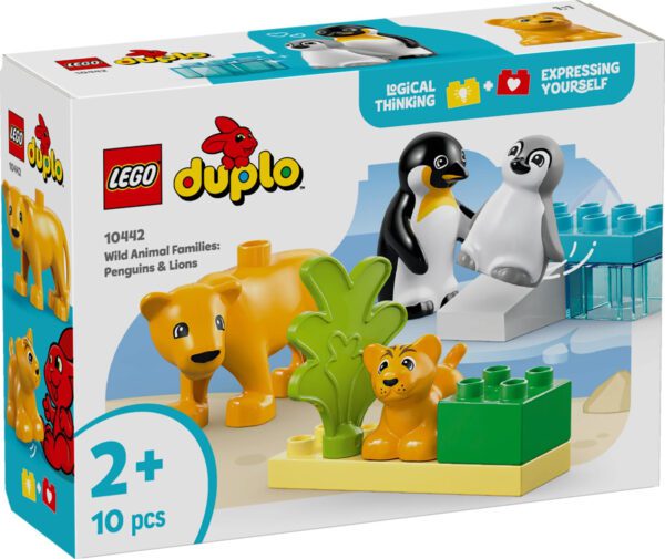 LEGO DUPLO Vilda djurfamiljer: Pingviner och lejon 10442