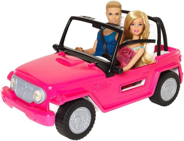 Barbie Beach Cruiser Bil med Barbie & Ken CJD12