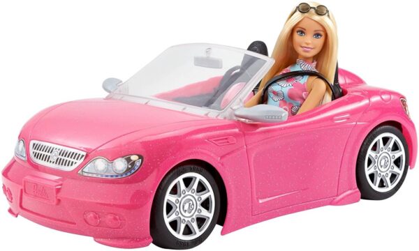 Barbie Bil Glam Pop Cabriolet Mattel med barbiedocka FPR57