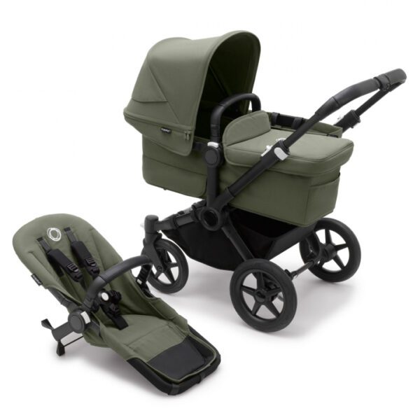 Bugaboo Donkey 5 Mono Komplett Black/Forest green-Forest green