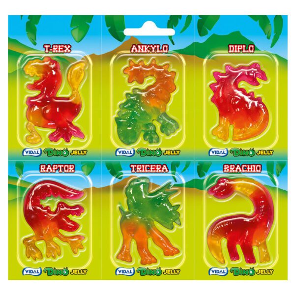 Dino Jelly Gelegodis 6-pack