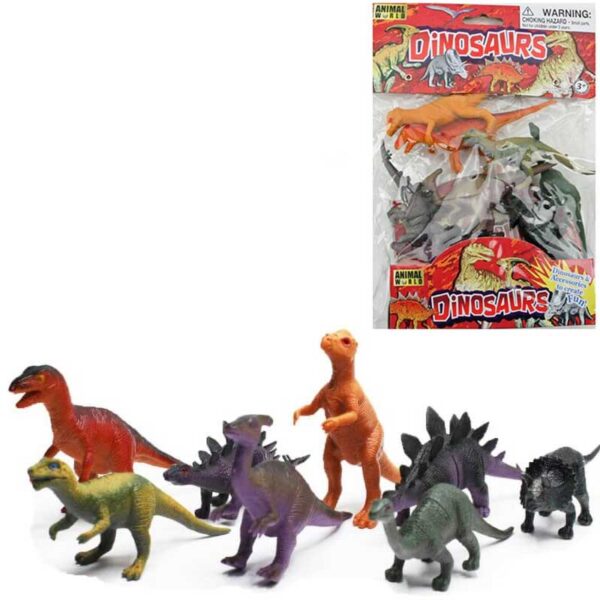 Dinosauriefigurer 8 st. 12 cm