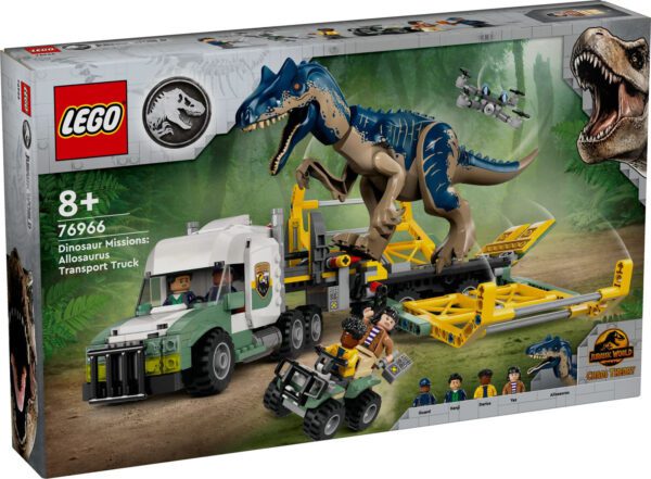 LEGO Jurassic World Dinosaurieuppdrag: transportbil med allosaurus 76966