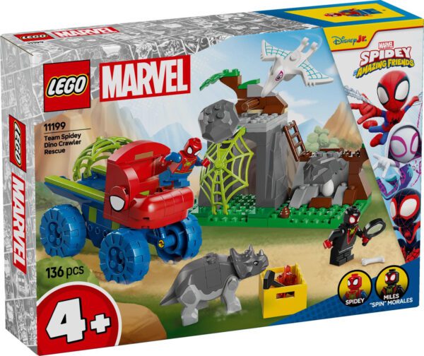 LEGO Marvel Team Spideys räddning med Dino Crawler 11199