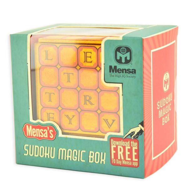 Mensa Pusselask Sudoku Magic Box Bokstäver