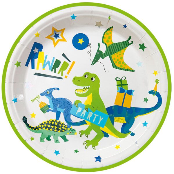 Papptallrikar Dinosaur Party