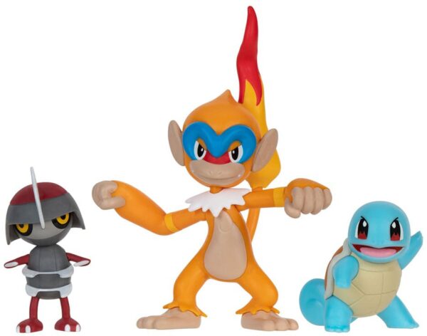 Pokémon Battle Figure - Pawniard, Squirtle and Monferno 3-Pack