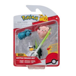 Pokemon Battle Figure Set Beldum + Sirfetch'd + Clefairy