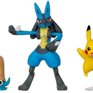 Pokémon: Battle Figure Set - Pikachu, Omanyte, Lucario 3-Pack