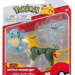 Pokémon - Battle Mini Figures Squirtle, Machop & Boltund