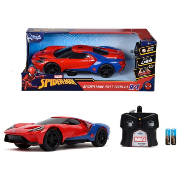 Spiderman 2017 Ford GT - Radiostyrd Bil - 1:16